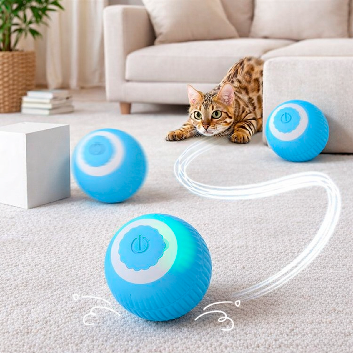 Mini pelota Interactiva Juguete Gato 488